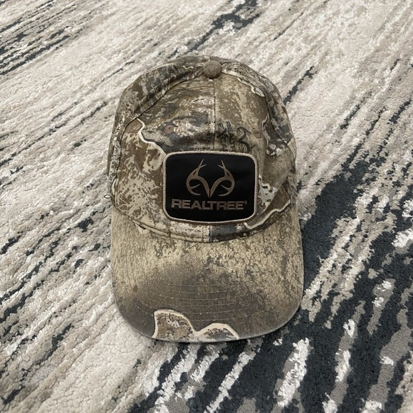 Real Tree Patch Hunting Camo Strapback Antlers Green Hat Cap - Picture 1 of 6
